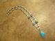 21 Fine Old Fred Harvey Era Navajo Sterling Silver Turquoise Necklace