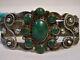 35gm Fred Harvey Era Zuni Natural Nevada Turquoise Cluster Sterling Silver Cuff