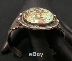 #8 Turquoise Sterling or Coin Silver Old Fred Harvey Era Collectible