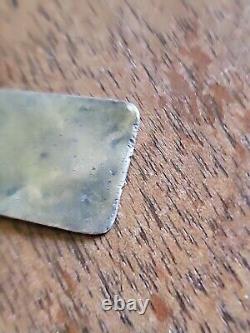 Antique NAVAJO Hand Made Sterling Silver FOB Pendant Native American Fred Harvey