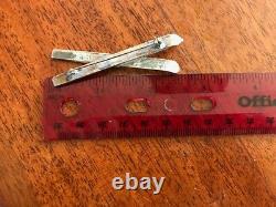 Antique/Vintage Fred Harvey Era Arrow-stamped Silver & Turquoise Ski Pin