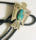 Bell Trading Fred Harvey 925 Sterling Silver Thunderbird Bolo Turquoise Big