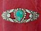 Bell Trading Indian Trading Post Turquoise Silver Fred Harvey Cuff Bracelet