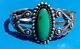 Big Fred Harvey Era Sterling Silver And Turquoise Cuff Bracelet 23.8 Grams