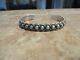 Excellent Old Fred Harvey Era Navajo Sterling Silver Small Dome Row Bracelet