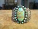 Exquisite Old Fred Harvey Era Navajo Indian Handmade Silver Turquoise Bracelet