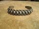 Extra Fine Old Fred Harvey Era Bell Navajo Sterling Silver Dome Row Bracelet