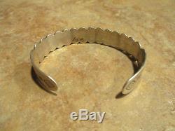 EXTRA OLD Fred Harvey Era Sterling Silver DOME Row Cuff Bracelet 1940's