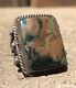 Early Old Pawn Navajo Fred Harvey Era Sterling Silver Red Petrified Wood Ring