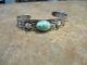 Exquisite Old Fred Harvey Era Navajo Sterling Carico Lake Turquoise Bracelet