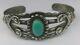 Fred Harvey Era Nice Sterling Silver Turquoise Arrow Cuff 17.3 Grams