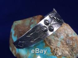 Fred Harvey Era Bell Trading Post Navajo Silver Cuff Bracelet