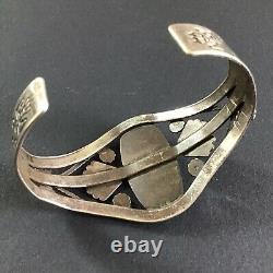 Fred Harvey Era Bell Trading Post Sterling Silver Turquoise Cuff Bracelet