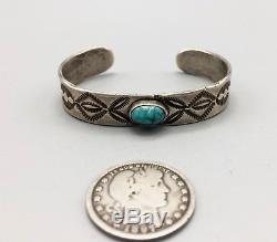 Fred Harvey Era Bracelet Coin or Sterling Silver Old Tourist Era Collectible