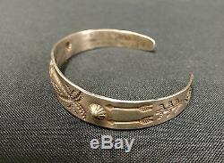 Fred Harvey Era Bracelet Sterling or Coin Silver Old Tourist Era Collectible