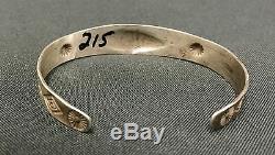 Fred Harvey Era Bracelet Sterling or Coin Silver Old Tourist Era Collectible