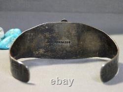 Fred Harvey Era NAVAJO Cerrillos TURQUOISE Sterling Silver THUNDERBIRD Bracelet