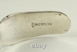Fred Harvey Era Navajo Sterling Silver DOME Row Bracelet Cuff Maisels post 24.3g