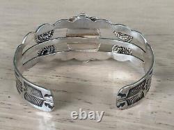 Fred Harvey Era Navajo Sterling Silver Turquoise Thunderbird Bracelet