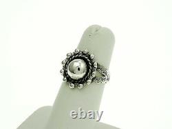 Fred Harvey Era Old Pawn Style Sterling Silver Ring with Adjustable Size