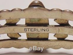 Fred Harvey Era Pawn Native American Navajo Sterling Silver Arrows Cuff Bracelet