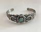 Fred Harvey Era Silver Turquoise Cuff Bracelet