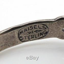 Fred Harvey Era Sterling Silver Turquoise Bracelet Maisel's Trading Post LFH4