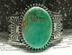 Fred Harvey Sterling Silver Turquoise Cuff Bracelet 70 Grams