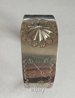 Fred Harvey Thunderbird Jewelry Makers Sterling Silver Bracelet from the1900's