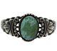 Fred Harvey Era Native American Sterling Silver Turquoise Cuff Bracelet J22-339