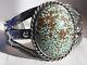 Fred Harvey Era Number 8 Turquoise Sterling Silver Cuff Bracelet 39.4 Grams