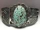 Fred Harvey Era Number 8 Turquoise Sterling Silver Cuff Bracelet 42 Grams