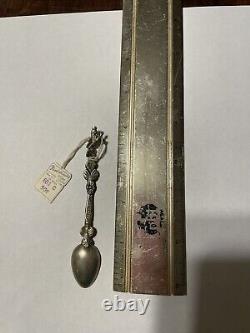 Fred Harvey vintage silver Royal Highness Lion Spoon With Original Price Tag