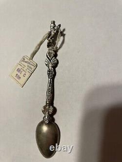 Fred Harvey vintage silver Royal Highness Lion Spoon With Original Price Tag