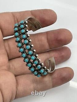 Fred harvey Bell Trading Sterling Silver Turquoise Cuff Bracelet