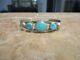 Gorgeous Old Fred Harvey Era Navajo Sterling Carico Lake Turquoise Bracelet