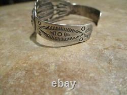 Gem Fred Harvey Era Navajo Sterling Turquoise Thunderbird Shield Bracelet