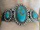 Jane Popovitch Jp Native American Sterling Turquoise Bracelet Fred Harvey Era