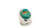 Jay King Oval Green Tyrone Turquoise Sterling Silver Ring