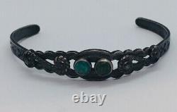 Maisels Fred Harvey Navajo Native American Sterling Silver Turquoise Bracelet