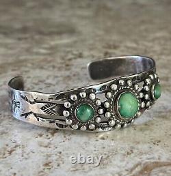 Native American FRED HARVEY Turquoise Sterling Silver bracelet