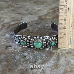 Native American FRED HARVEY Turquoise Sterling Silver bracelet