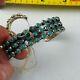 Native American Fred Harvey Sterling Silver Green Turquoise Bracelet & Ring