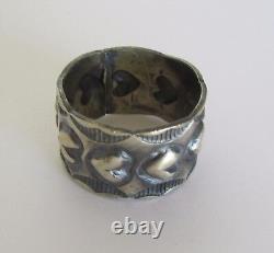 Native American Navajo Fred Harvey Era Sterling Ring Size 8.5 James Yazzie