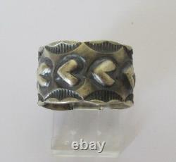 Native American Navajo Fred Harvey Era Sterling Ring Size 8.5 James Yazzie