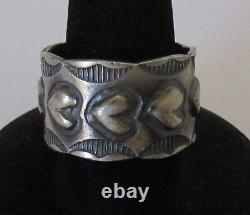 Native American Navajo Fred Harvey Era Sterling Ring Size 8.5 James Yazzie