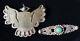 Native American Old Pawn Fred Harvey Turquoise Sterling Silver Pin Brooch Lot