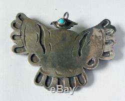 Native American OLD PAWN Fred Harvey Turquoise STERLING SILVER Pin Brooch LOT