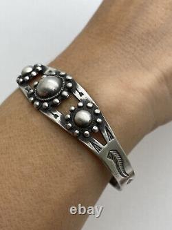 Native american sterling silver bracelet fred harvey