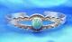 Navajo Fred Harvey Era Sterling Silver With Turquoise Cuff Bracelet